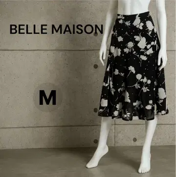 BELLE MAISON 꽃무늬 플레어 스커트 M