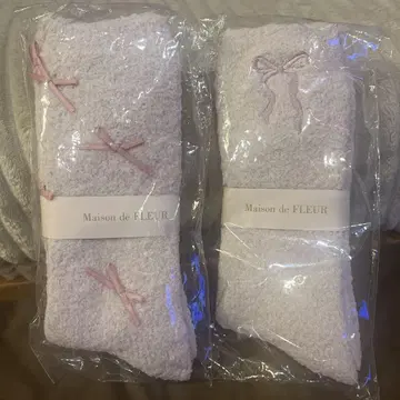 Maison de FLEUR 핑크 삭스 2족 세트