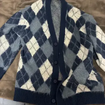 ITEMS URBAN RESEARCH 다이아몬드 패턴 가디건