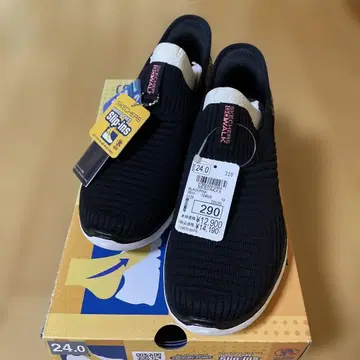 SKECHERS 슬립인스 24.0 블랙/플로럴