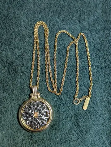 [ USED ] MIKIMOTO 펄 루페 펜던트 목걸이 골드