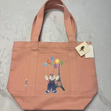 912 새상품 마드모아젤 논논 토트 백 핑크 곰