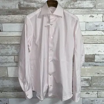 FRAY 와이드 칼라 체크 셔츠 size 37-141/2 ITALY 제