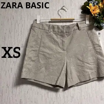 ZARA BASIC 베이지 숏팬츠 엠보싱 가공 XS [ 774 ]