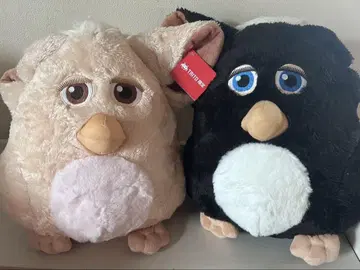 다이토 한정판 레트로 퍼비 봉제 인형 2색 세트 furby BIG