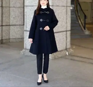 엠프리미어 지롱 라무 더블 플레어 더플 코트