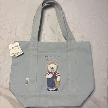 912 마드모아젤 논논 토트백 블루 아이스 곰