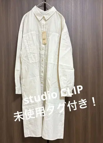[ 미사용 택 포함 ] studio CLIP 긴팔 셔츠 원피스