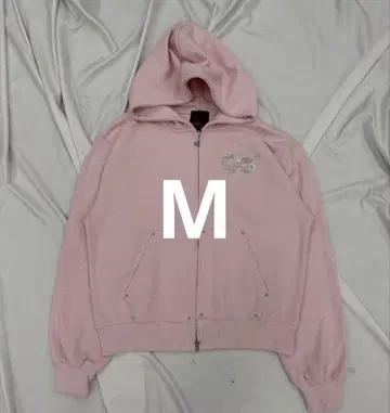 9090 girl Logo Glitter Zip Hoodie M 사이즈