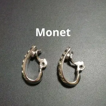 MONET 모네 하프 후프 귀찌 빈티지 크리스탈 큐빅