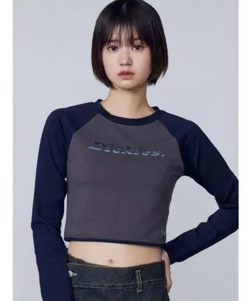 EMODA [Dickies 별주] 래글런 그라데이션 탑