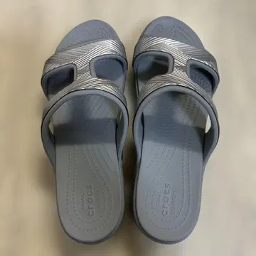 Crocs 듀얼 컴포트 그레이 샌들 W 8