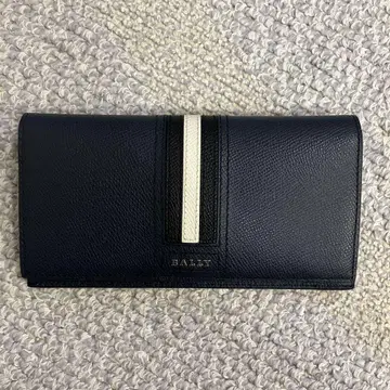 BALLY 네이비 장지갑 가죽 미사용 새상품