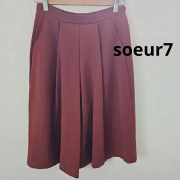 야마다야 soeur7 벽돌색 큐롯 스커트 하프 팬츠