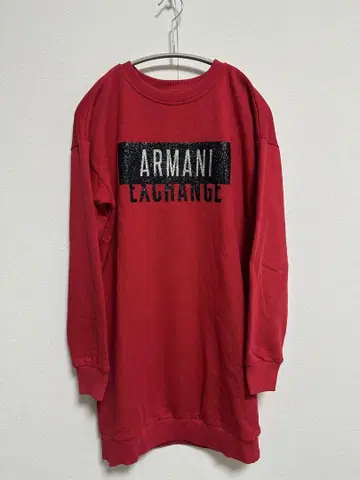Armani Exchange 레드 맨투맨 트레이닝복 S