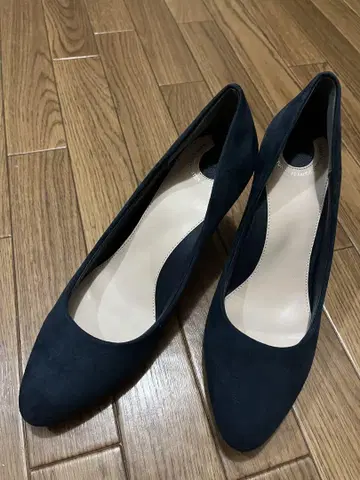 [ RANDA ] 네이비 스웨이드풍 펌프스 24.0cm
