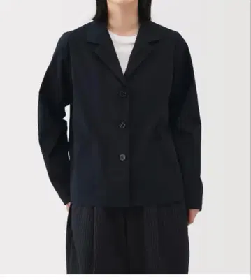 무인양품 잘 마르는 브로드 셔츠 자켓 다크 네이비 XL
