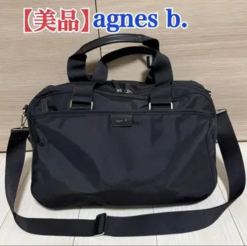 새상품급 agnes b. 아네스베 보스턴 백 2way 블랙 현행 모델