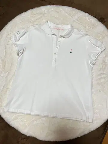 보더스 앳 발코니 화이트 반팔 피케 셔츠
