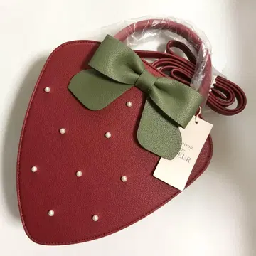 메종 드 플뢰르 딸기 백 빨간색 Maison de FLEUR