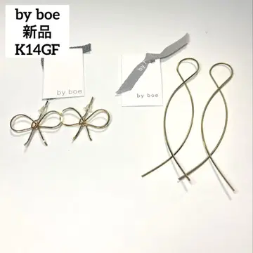 미사용 by boe 바이보 K14GF 와이어 귀걸이 2종 세트