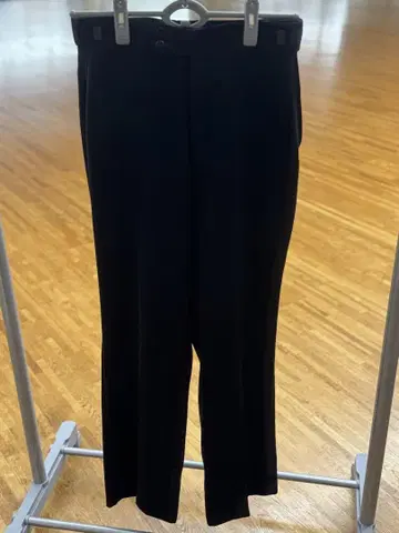 세키네제 사교댄스용 블랙 슬랙스 포켓 허리 조절 W79