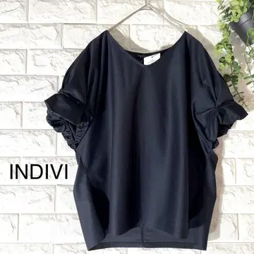 새상품 INDIVI 블라우스 인디비 블라우스 다크 네이비