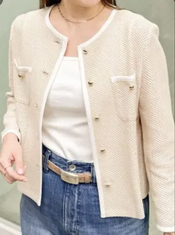 [미사용 새상품] 워셔블 러셀 노카라 자켓 36