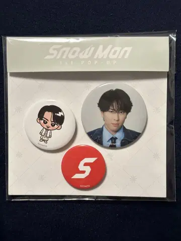 [ 새상품 ] SnowMan 1st POP-UP 캔 배치 미야타테 료타
