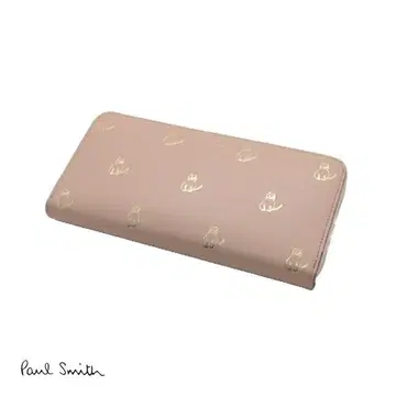 하자 있음 폴스미스 장지갑 더스티 핑크 캣 두들 6