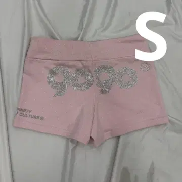 90 Logo Glitter Micro Shorts 핑크 S 사이즈