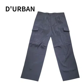D'URBAN 더반 와이드 카고 팬츠 사이드 포켓 네이비 90
