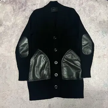HYSTERIC GLAMOUR 레더 스위치 가디건
