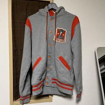 hysteric glamour 로고 와펜 바시티 자켓