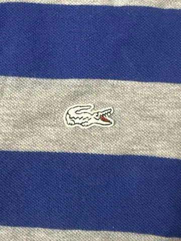 LACOSTE 피케 셔츠 파랑 그레이 사이즈 2
