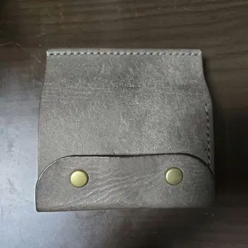 이단 접이식 지갑 마르고 가죽