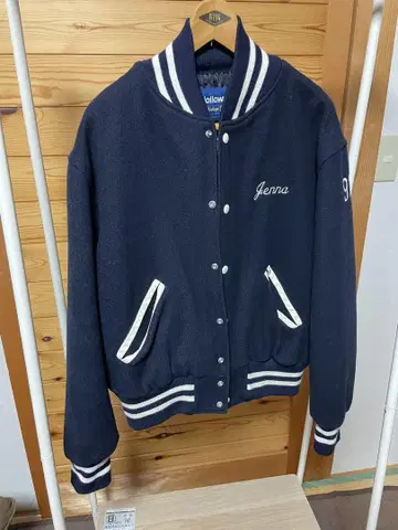 네이비 바시티 자켓 90s USA제