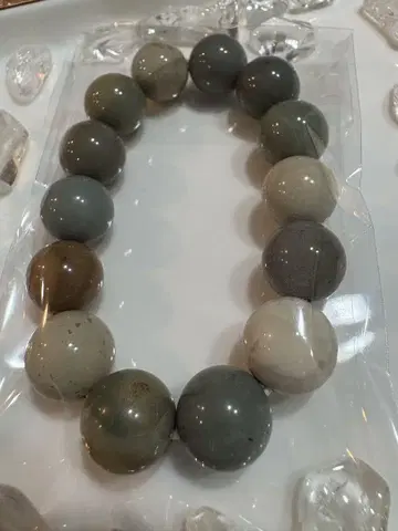 미사용 새상품 아라시안 마노 14mm 안지름 15cm 정도 팔찌
