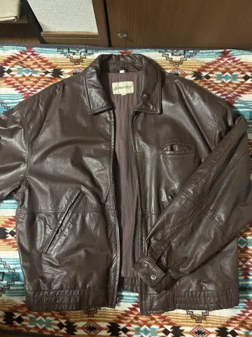St. John's Bay 브라운 가죽 자켓 M