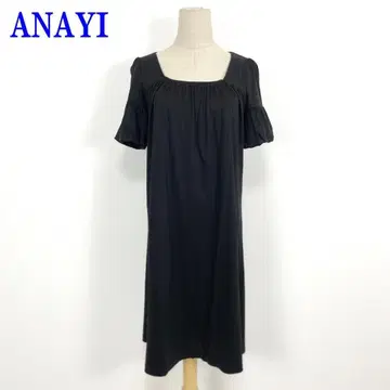 ANAYI 아나이 반팔 원피스 블랙 리오셀 면 38 C2825