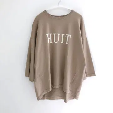 [컨디션 최상] CLOVE 그로브 로고 HUIT 7부 소매 니트 야마다야