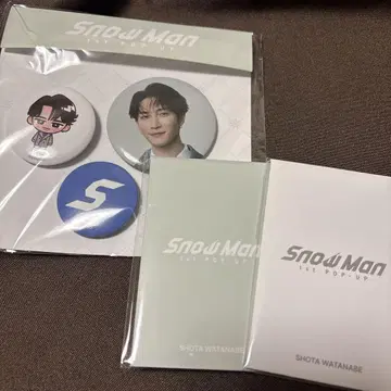 [ 와타나베 쇼타 ] SnowMan 한국 POPUP 굿즈 세트