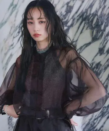 HARE 차이나 시어 숏 셔츠