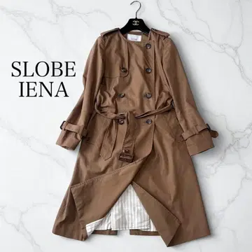Slobe IENA 슬로브 이에나 노카라 트렌치코트 카멜 S