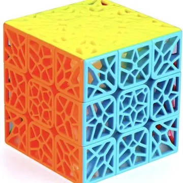 컬러풀 메쉬 퍼즐 큐브 DNA 3 x 3 스피드 큐브