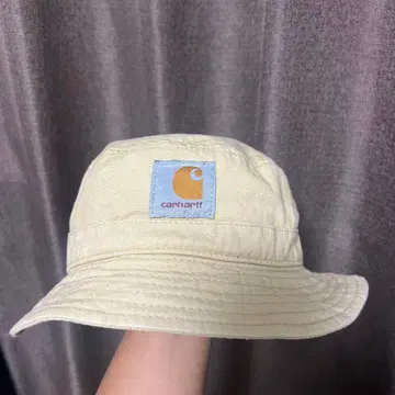 carhartt 버킷햇 크림색