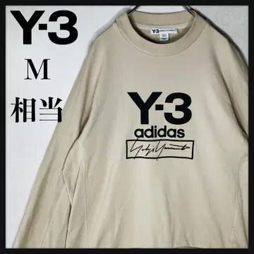 [ 초인기 모델 ] 와이쓰리 빅 로고 센터 로고 맨투맨 베이지 M 상당
