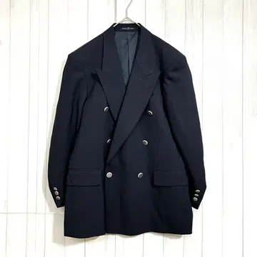 Giorgio Maurijio 더블 블레이저 네이비 골드 버튼