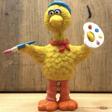 예술의 가을 파란 베레모가 멋진 빅버드 빈티지 피규어 귀중한 인기