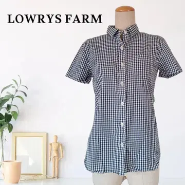 zB480 [ M ] LOWRYS FARM 셔츠 라켓 프론트 옷깃